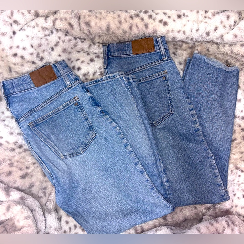 2 PAIR OF WOMENS MADEWELL‘THE PERFECT VINTAGE JEAN’ DENIM